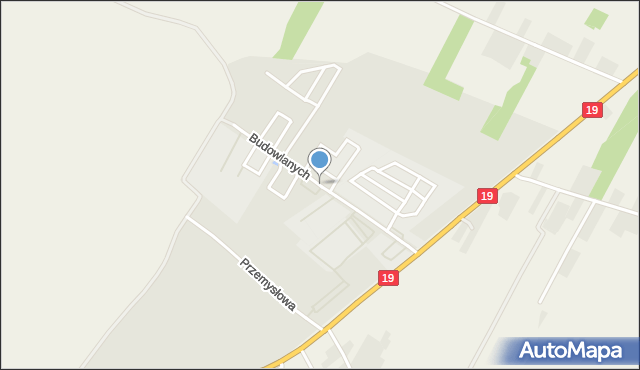 Radzyń Podlaski, Budowlanych, mapa Radzyń Podlaski