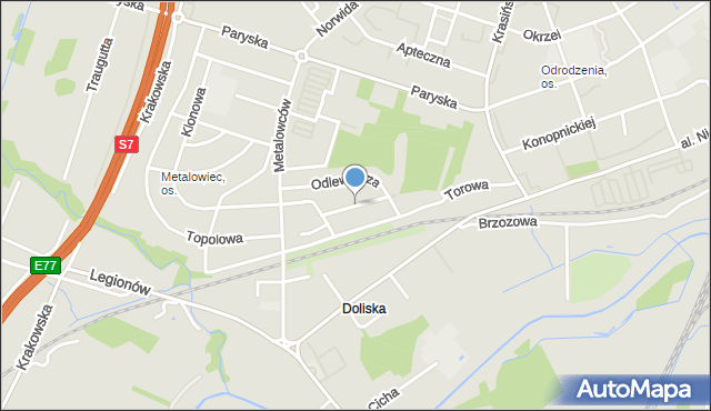 Skarżysko-Kamienna, Budowlanych, mapa Skarżysko-Kamienna