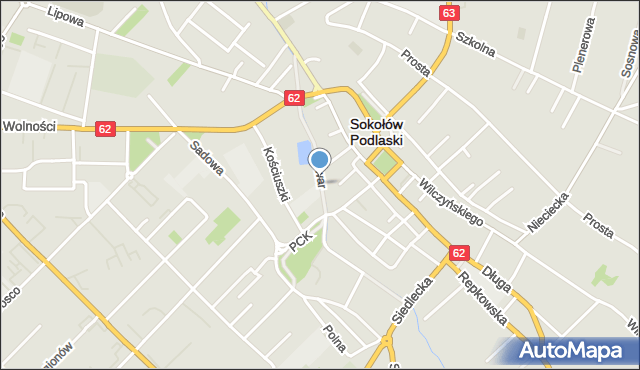 Sokołów Podlaski, Bulwar, mapa Sokołów Podlaski