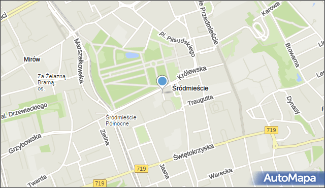 Warszawa, Bursche Juliusza, ks. bp., mapa Warszawy