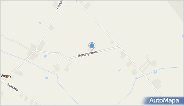 Węgry gmina Nowe Skalmierzyce, Bursztynowa, mapa Węgry gmina Nowe Skalmierzyce