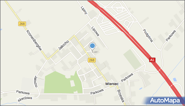 Wieniec gmina Brześć Kujawski, Bukowa, mapa Wieniec gmina Brześć Kujawski