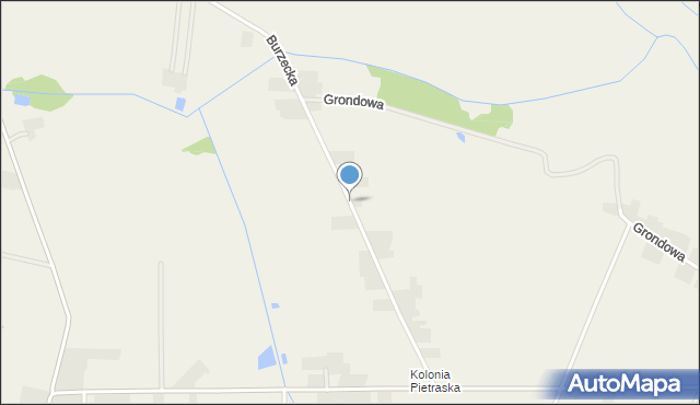 Wojcieszków, Burzecka, mapa Wojcieszków