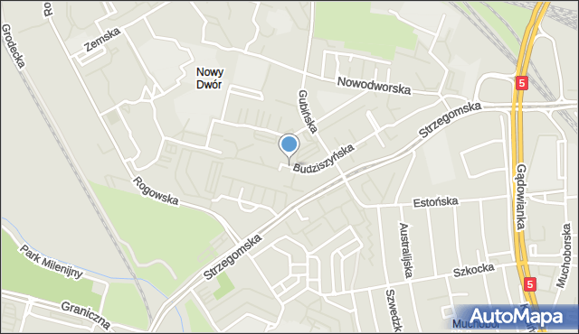 Wrocław, Budziszyńska, mapa Wrocławia