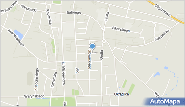 Busko-Zdrój, Byrkowskiego Leopolda, dr., mapa Busko-Zdrój