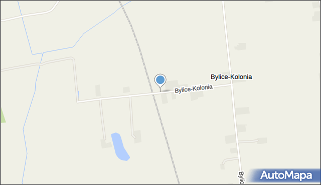 Bylice-Kolonia, Bylice-Kolonia, mapa Bylice-Kolonia