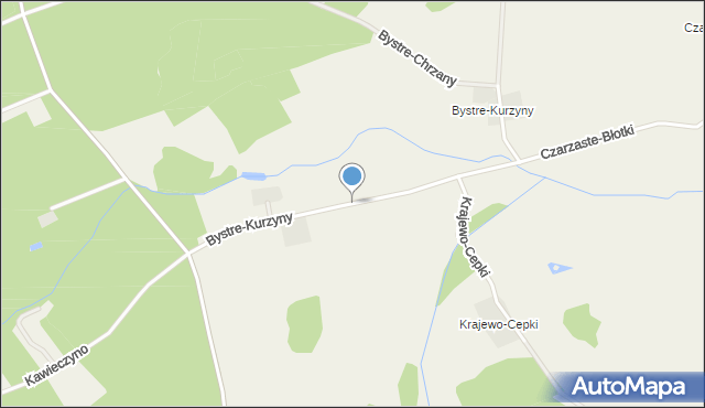 Bystre-Chrzany, Bystre-Kurzyny, mapa Bystre-Chrzany