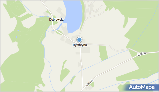 Bystrzyna, Bystrzyna, mapa Bystrzyna