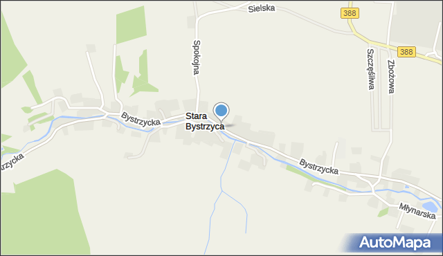 Stara Bystrzyca, Bystrzycka, mapa Stara Bystrzyca