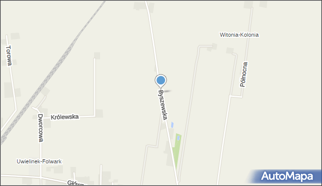 Witonia, Byszewska, mapa Witonia