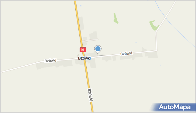 Bzówki, Bzówki, mapa Bzówki