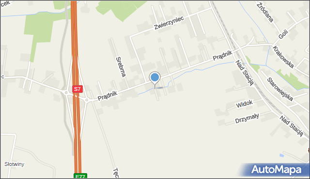 Łuczyce gmina Kocmyrzów-Luborzyca, Calika Kazimierza, mapa Łuczyce gmina Kocmyrzów-Luborzyca