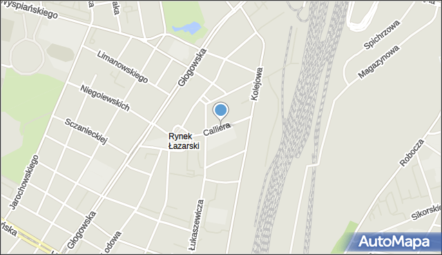 Poznań, Calliera Edmunda, mapa Poznania