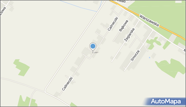 Słupno powiat płocki, Calineczki, mapa Słupno powiat płocki