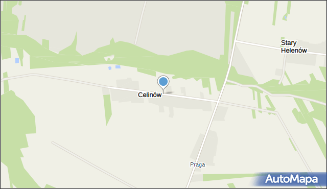 Celinów gmina Łaskarzew, Celinów, mapa Celinów gmina Łaskarzew
