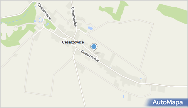 Cesarzowice gmina Środa Śląska, Cesarzowice, mapa Cesarzowice gmina Środa Śląska
