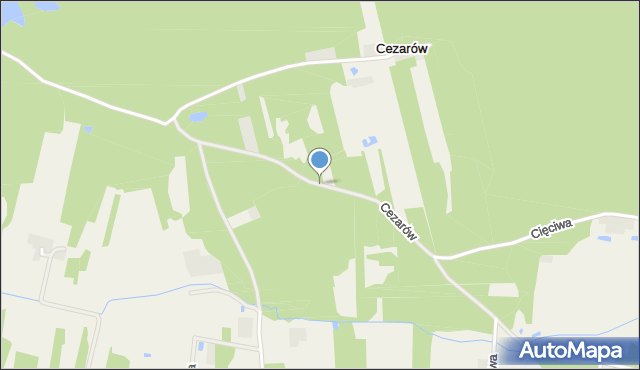 Cezarów, Cezarów, mapa Cezarów