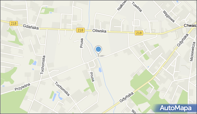 Chwaszczyno, Ceynowy, mapa Chwaszczyno