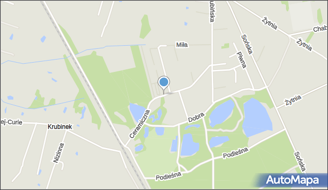 Ciechanów, Ceramiczna, mapa Ciechanów