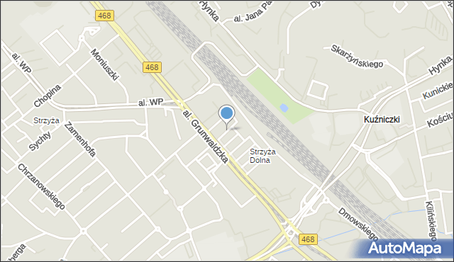 Gdańsk, Ceglana, mapa Gdańska