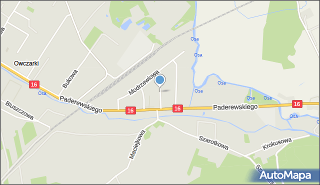 Grudziądz, Cedrowa, mapa Grudziądza