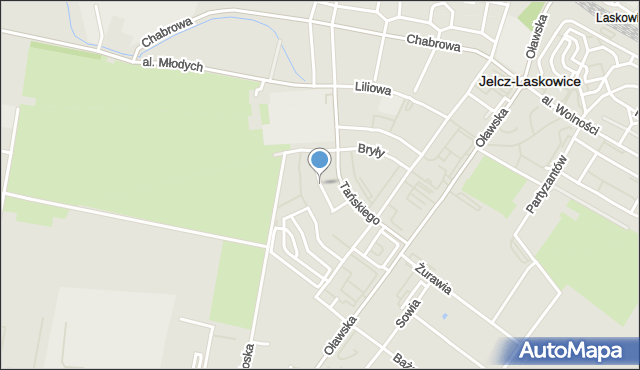Jelcz-Laskowice, Cegielskiego Hipolita, mapa Jelcz-Laskowice
