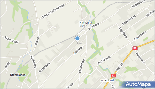 Kozy powiat bielski, Cedrowa, mapa Kozy powiat bielski