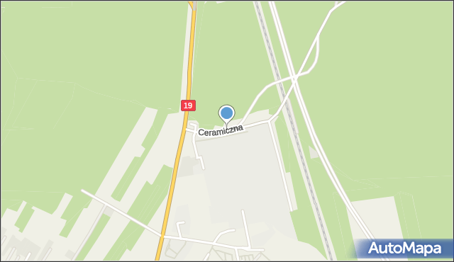 Niemce, Ceramiczna, mapa Niemce