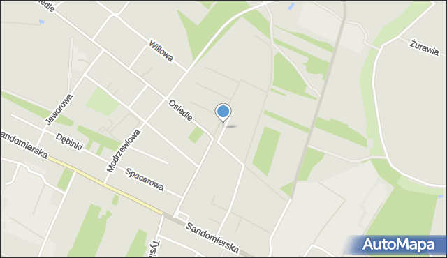 Nisko, Cedrowa, mapa Nisko