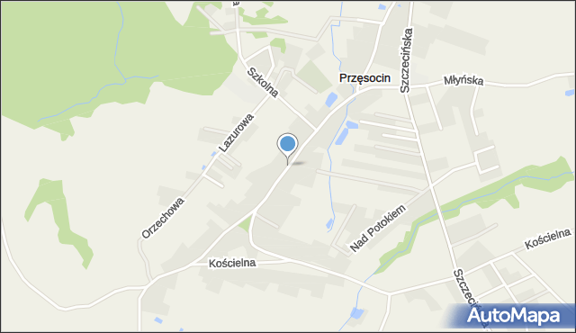 Przęsocin, Centralna, mapa Przęsocin