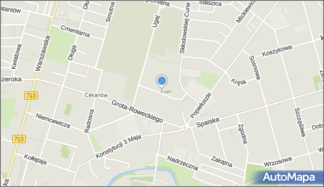 Tomaszów Mazowiecki, Cekanowska, mapa Tomaszów Mazowiecki