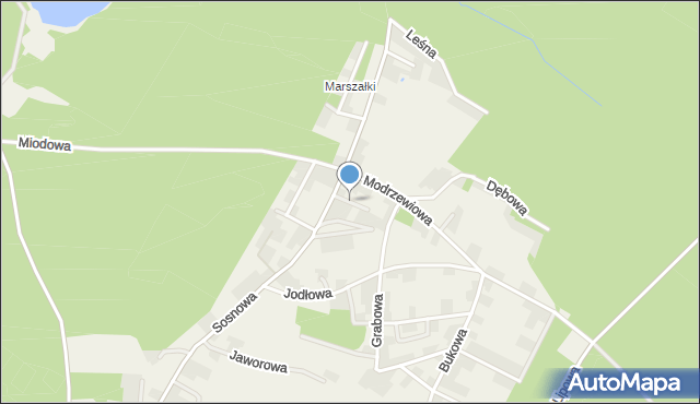 Turawa, Cedrowa, mapa Turawa