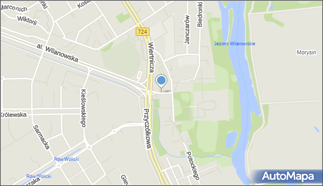 Warszawa, Cendrowskiego Stefana, mapa Warszawy