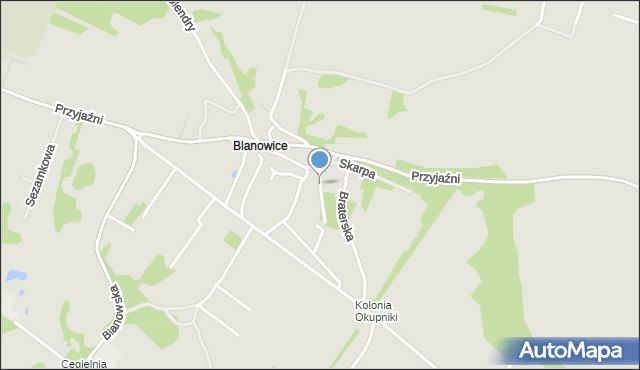 Zawiercie, Cedrowa, mapa Zawiercie