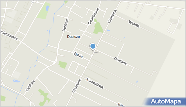 Bielsk Podlaski, Chmielna, mapa Bielsk Podlaski