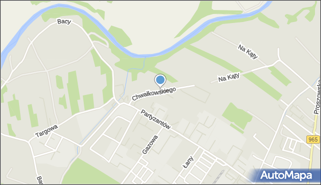 Bochnia, Chwałkowskiego Antoniego, mapa Bochni