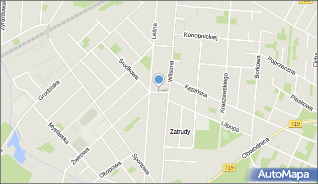 Brwinów, Charci Skok, mapa Brwinów