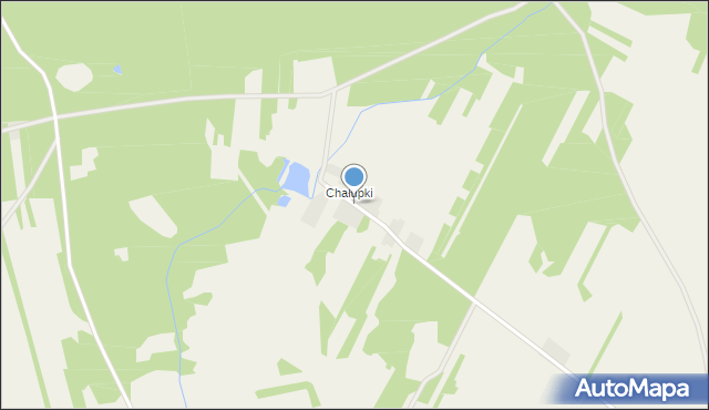 Brzozowa gmina Tarłów, Chałupki, mapa Brzozowa gmina Tarłów