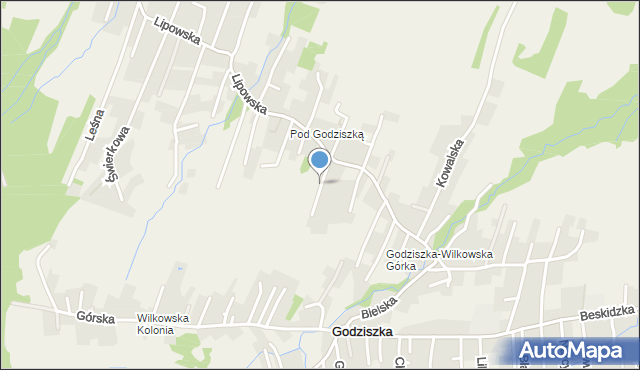 Buczkowice, Chabrów, mapa Buczkowice