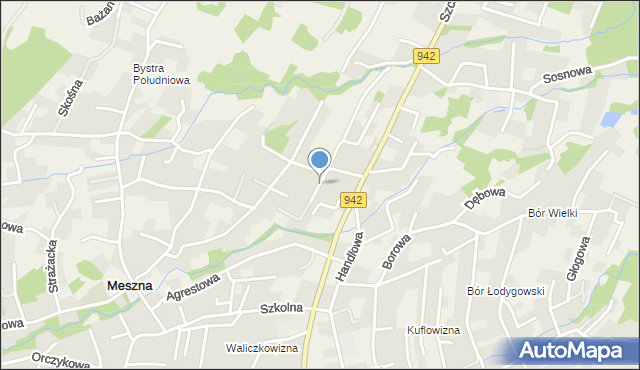 Bystra gmina Wilkowice, Chabrowa, mapa Bystra gmina Wilkowice