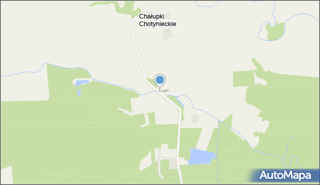 Chałupki Chotynieckie, Chałupki Chotynieckie, mapa Chałupki Chotynieckie