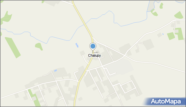 Chałupy gmina Świeszyno, Chałupy, mapa Chałupy gmina Świeszyno