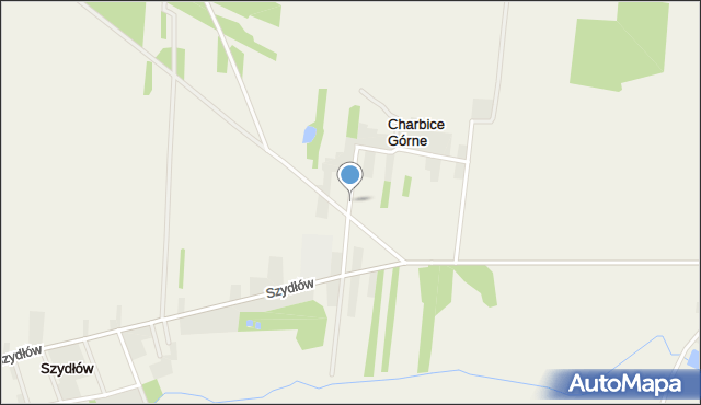Charbice Górne, Charbice Górne, mapa Charbice Górne