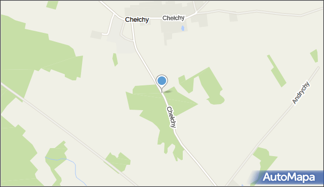 Chełchy gmina Grabowo, Chełchy, mapa Chełchy gmina Grabowo