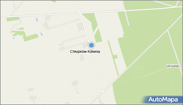 Chłopków-Kolonia, Chłopków-Kolonia, mapa Chłopków-Kolonia