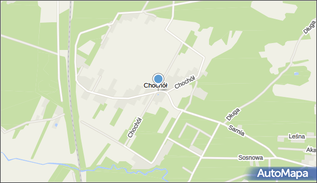 Chochół gmina Mińsk Mazowiecki, Chochół, mapa Chochół gmina Mińsk Mazowiecki