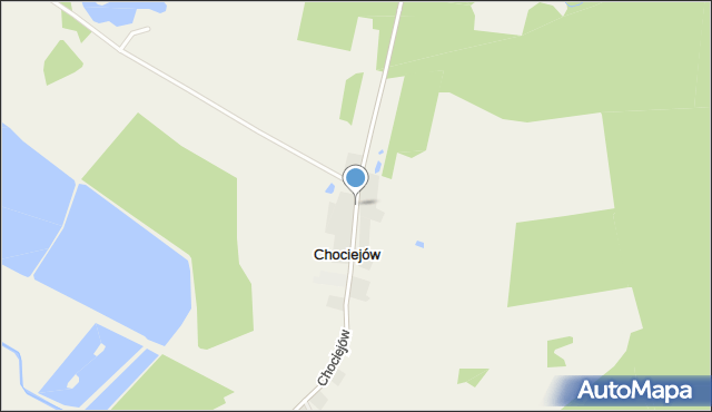 Chociejów, Chociejów, mapa Chociejów