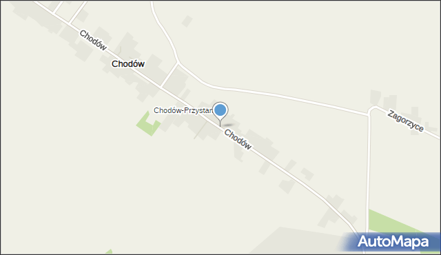 Chodów gmina Charsznica, Chodów, mapa Chodów gmina Charsznica