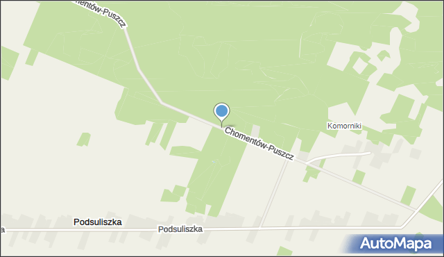 Chomentów-Puszcz, Chomentów-Puszcz, mapa Chomentów-Puszcz