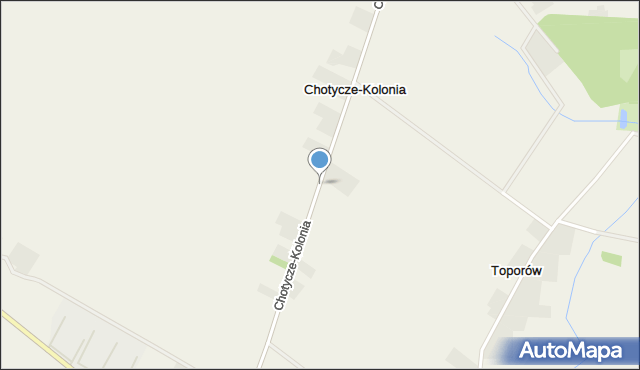 Chotycze-Kolonia, Chotycze-Kolonia, mapa Chotycze-Kolonia